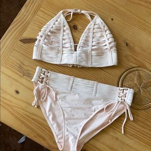 Light pink strappy bikini